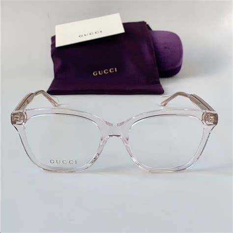 gucci eyeglass frames brown and pink|Gucci clear eyeglass frames women's.